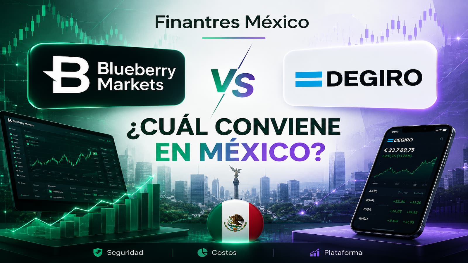 Blueberry Markets vs DEGIRO cuál conviene en México
