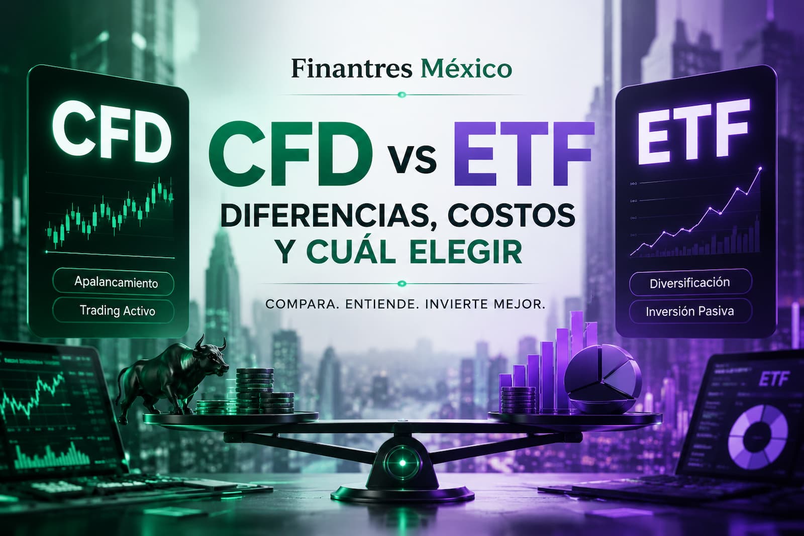 CFD vs ETF diferencias, costos y cuál elegir