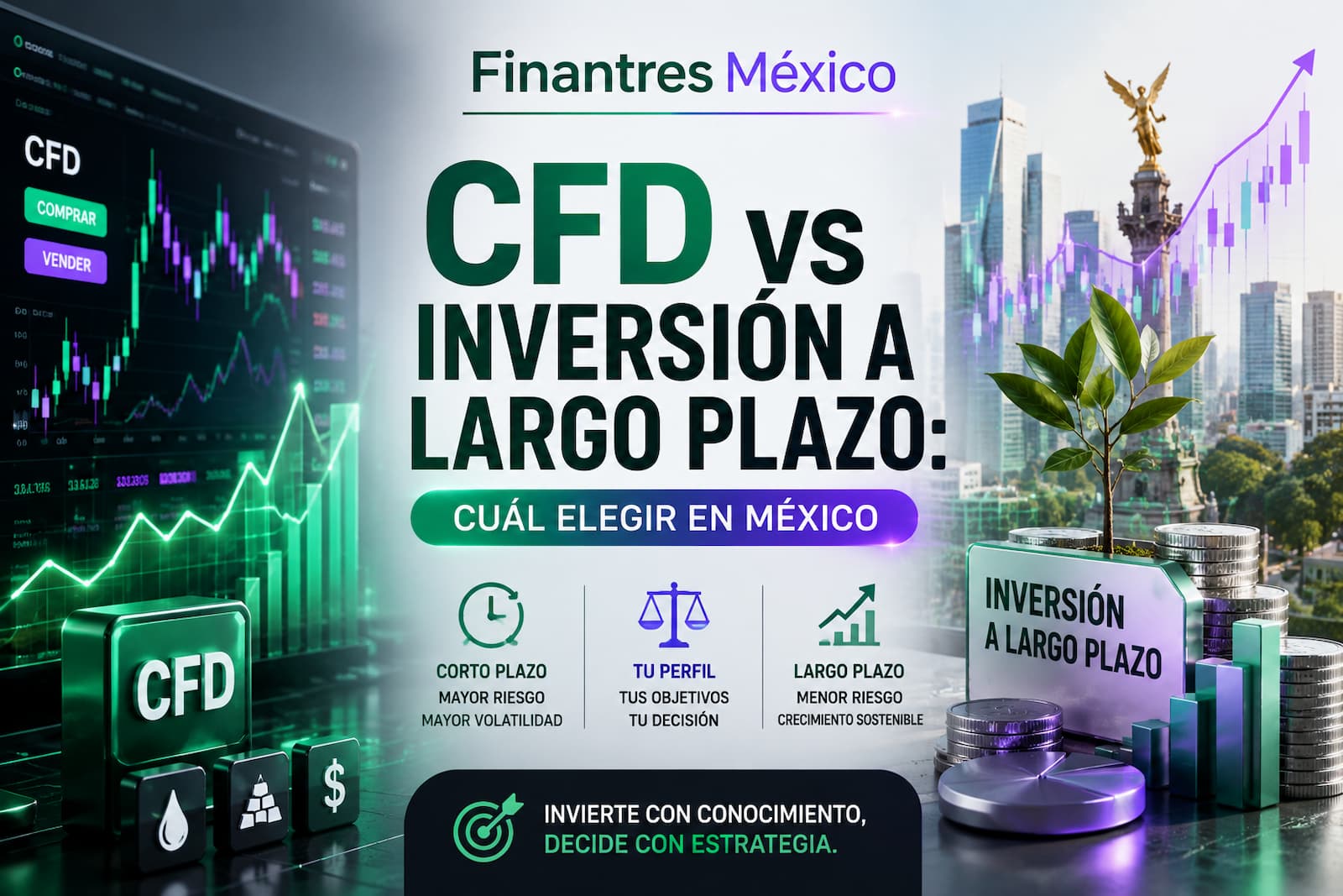 CFD vs inversión a largo plazo cuál elegir en México
