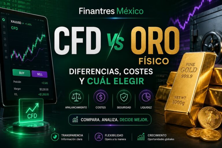 CFD vs oro físico diferencias, costes y cuál elegir