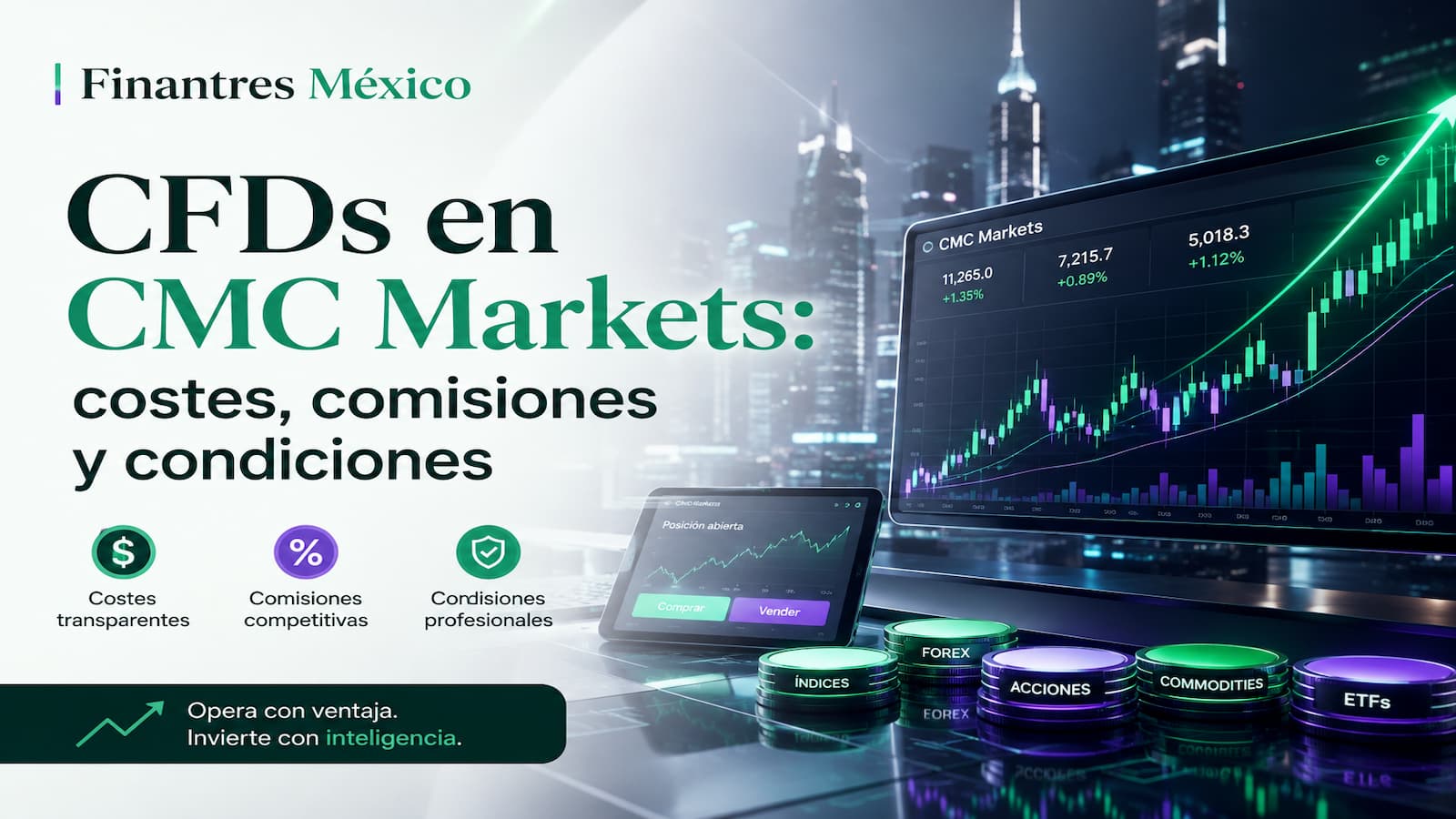 CFDs en CMC Markets costes, comisiones y condiciones