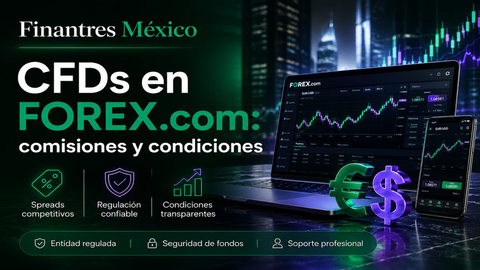 CFDs en FOREX.com comisiones y condiciones