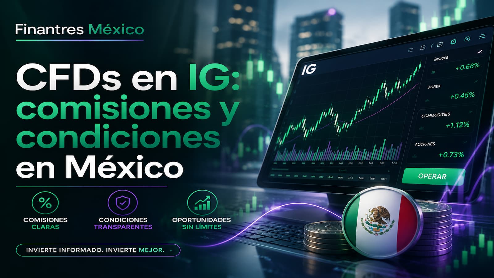 CFDs en IG comisiones y condiciones en México