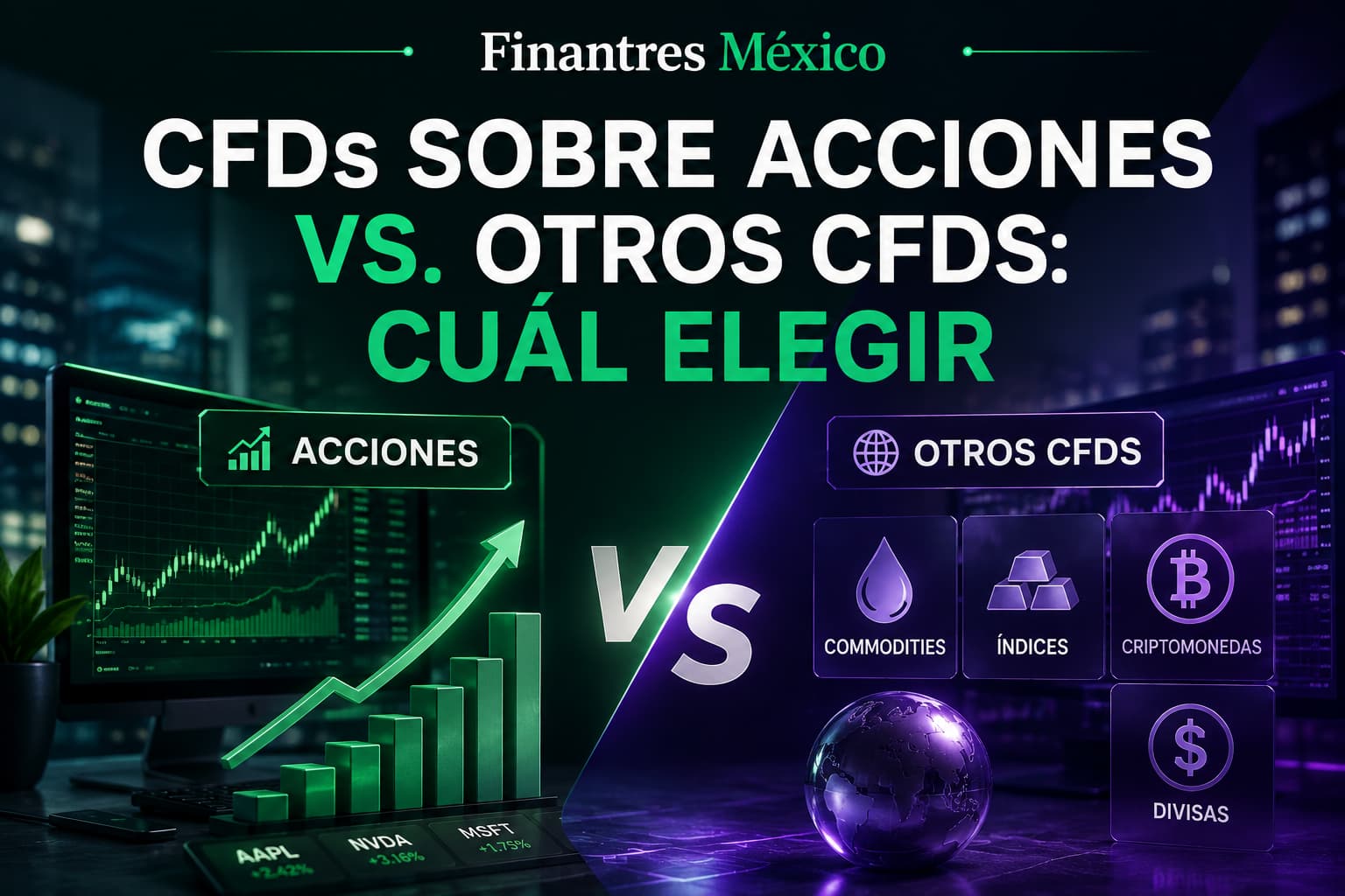 CFDs sobre acciones vs. otros CFDs cuál elegir