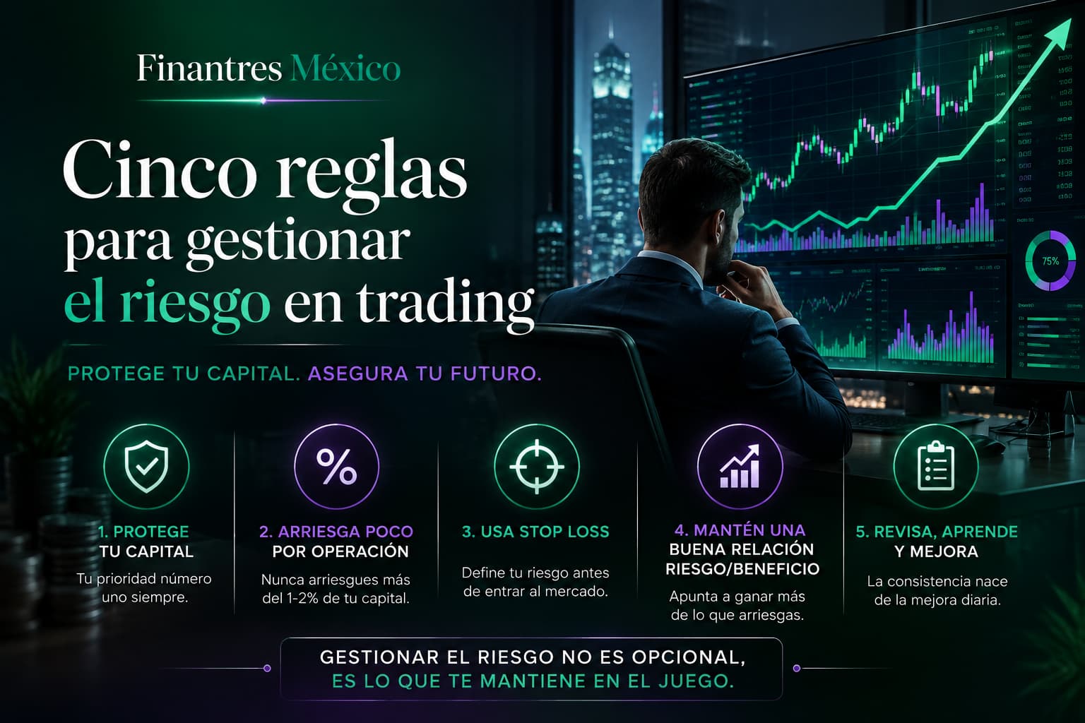 Cinco reglas para gestionar el riesgo en trading