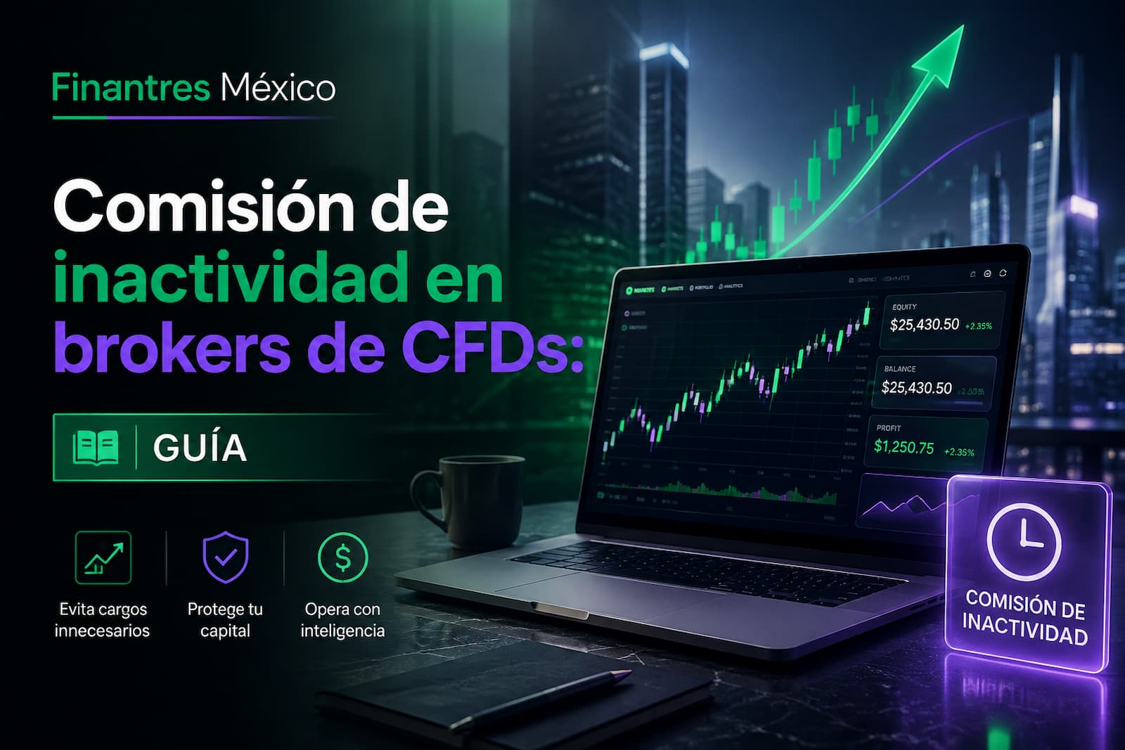Comisión de inactividad en brokers de CFDs guía