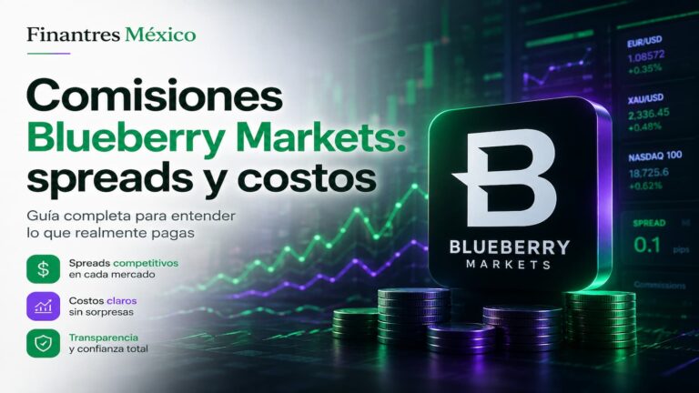 Comisiones en Blueberry Markets spreads y costos