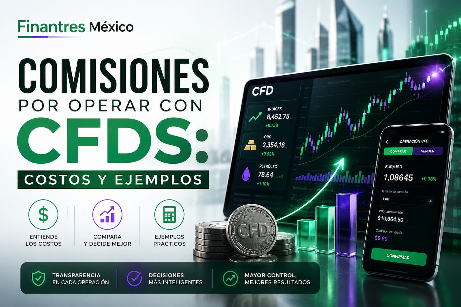 Comisiones por operar con CFDs costos y ejemplos