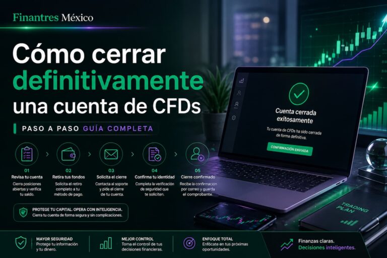 Cómo cerrar definitivamente una cuenta de CFDs paso a paso
