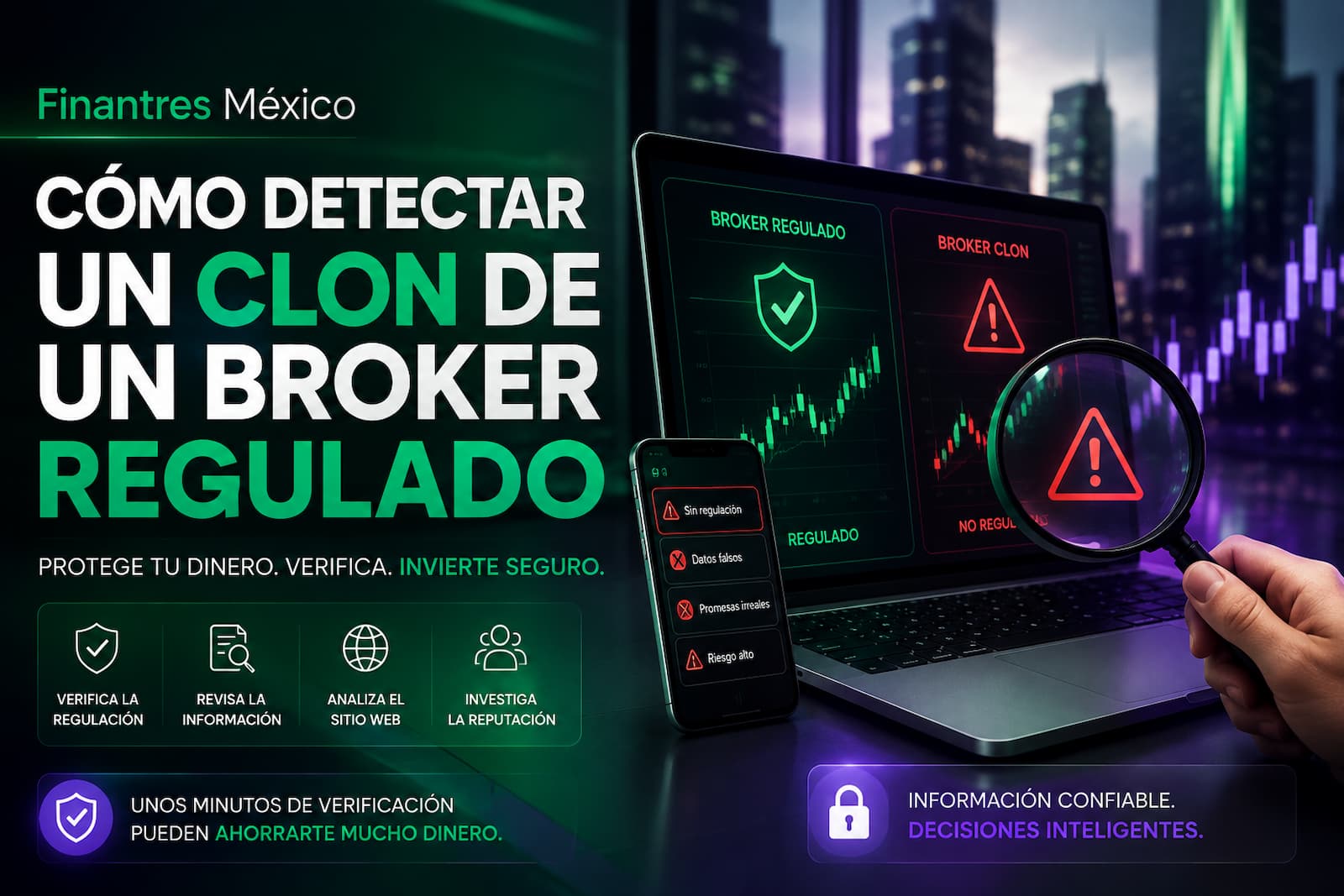Cómo detectar un clon de un broker regulado