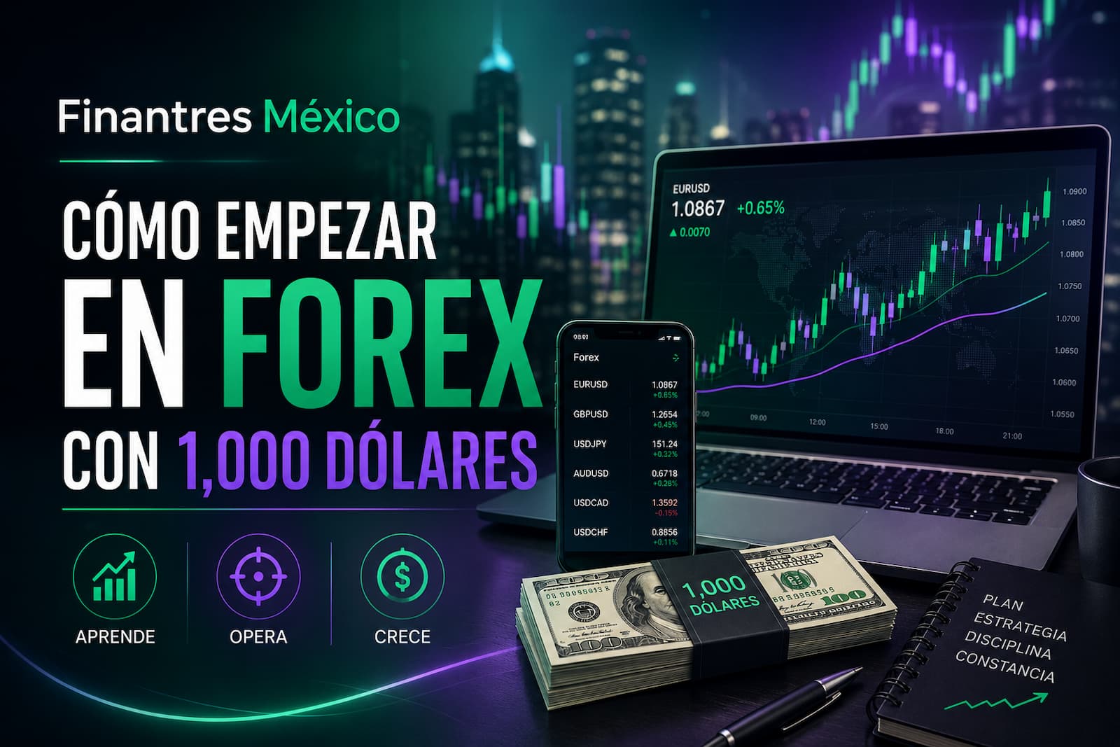 Cómo empezar en forex con , dólares