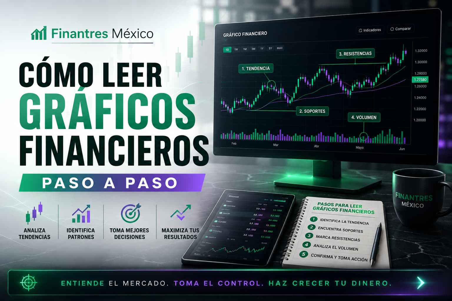 Cómo leer gráficos financieros paso a paso