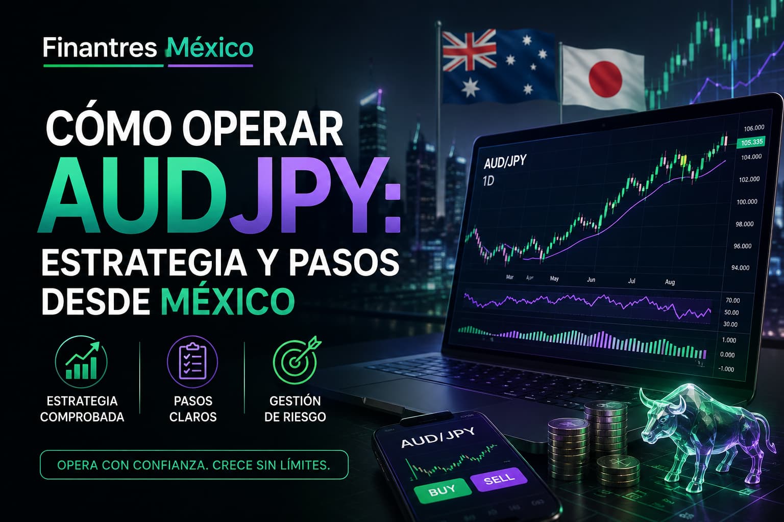 Cómo operar AUDJPY estrategia y pasos desde México