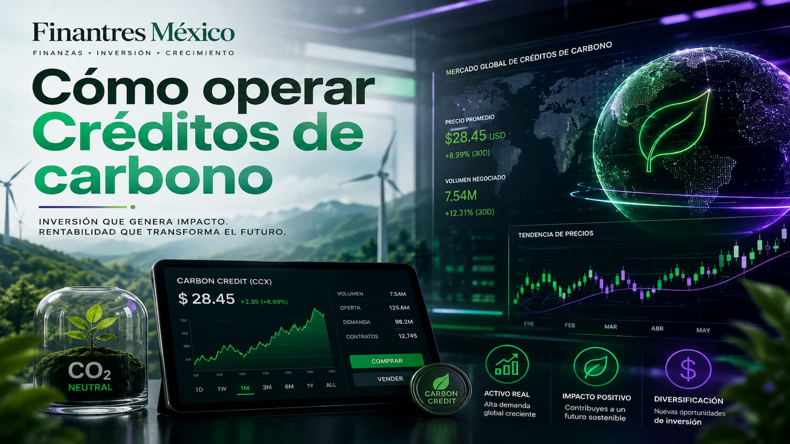 Cómo operar Créditos de carbono