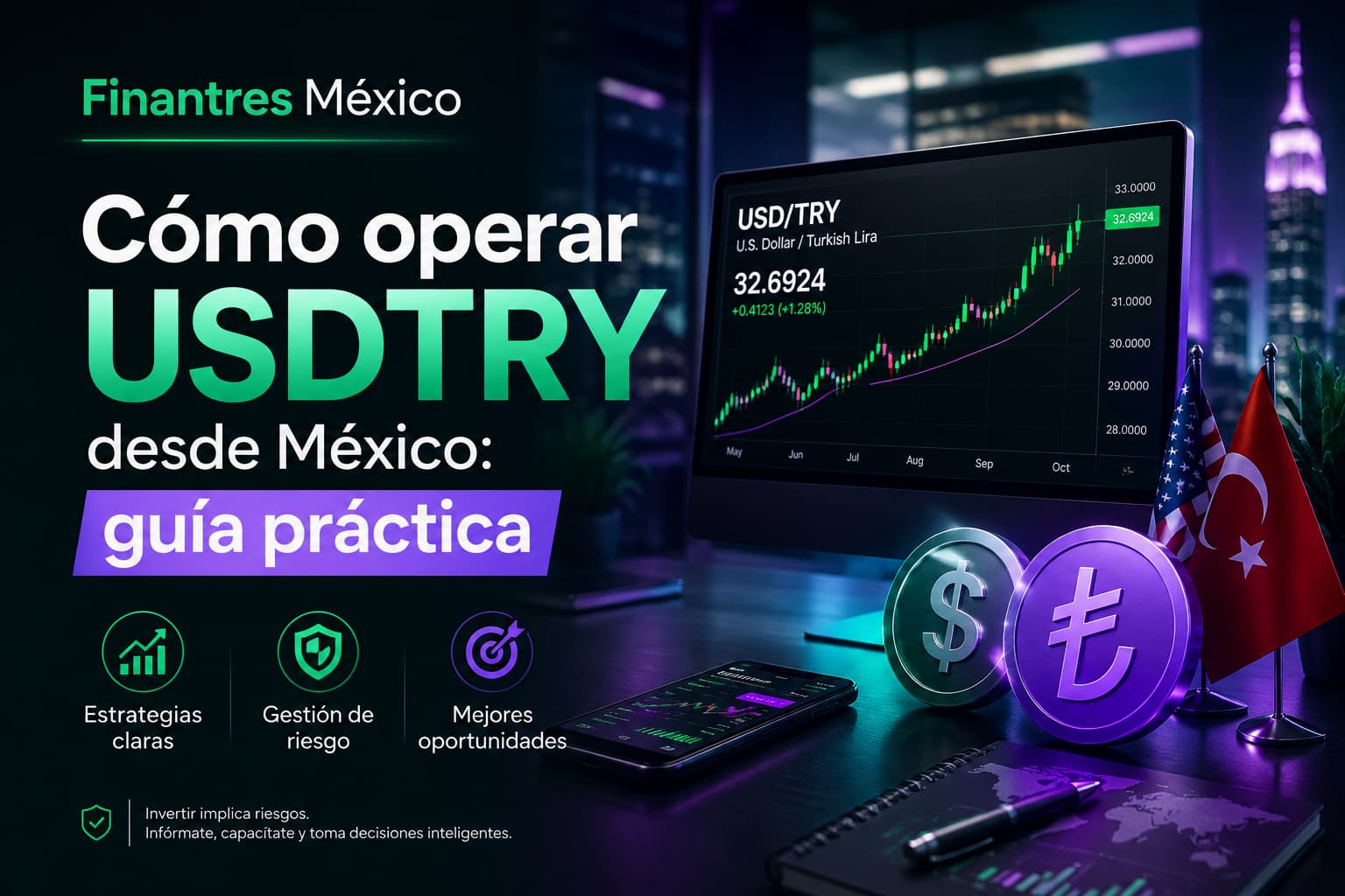 Cómo operar USDTRY desde México guía práctica