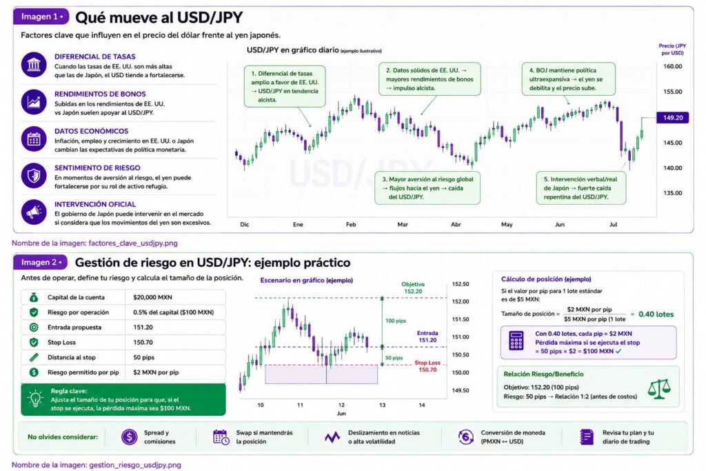 Cómo operar USD JPY factores clave y estrategias esenciales