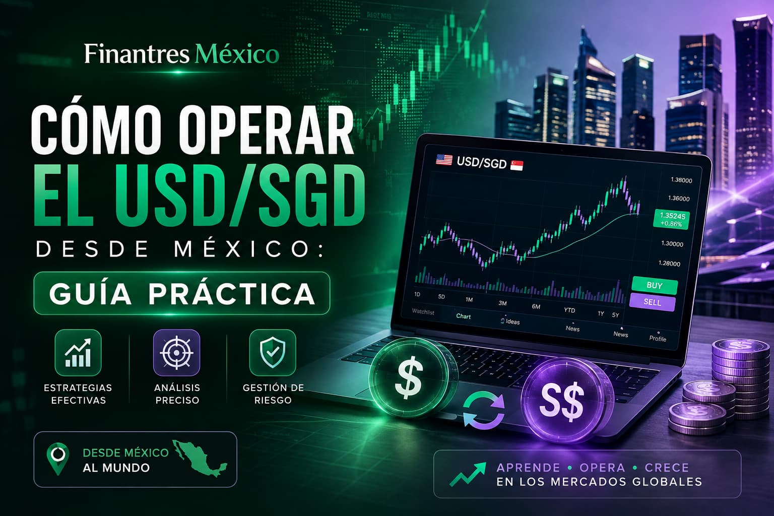Cómo operar el USD SGD desde México guía práctica