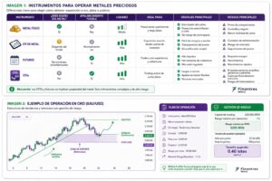 Cómo operar metales preciosos oro, plata y platino