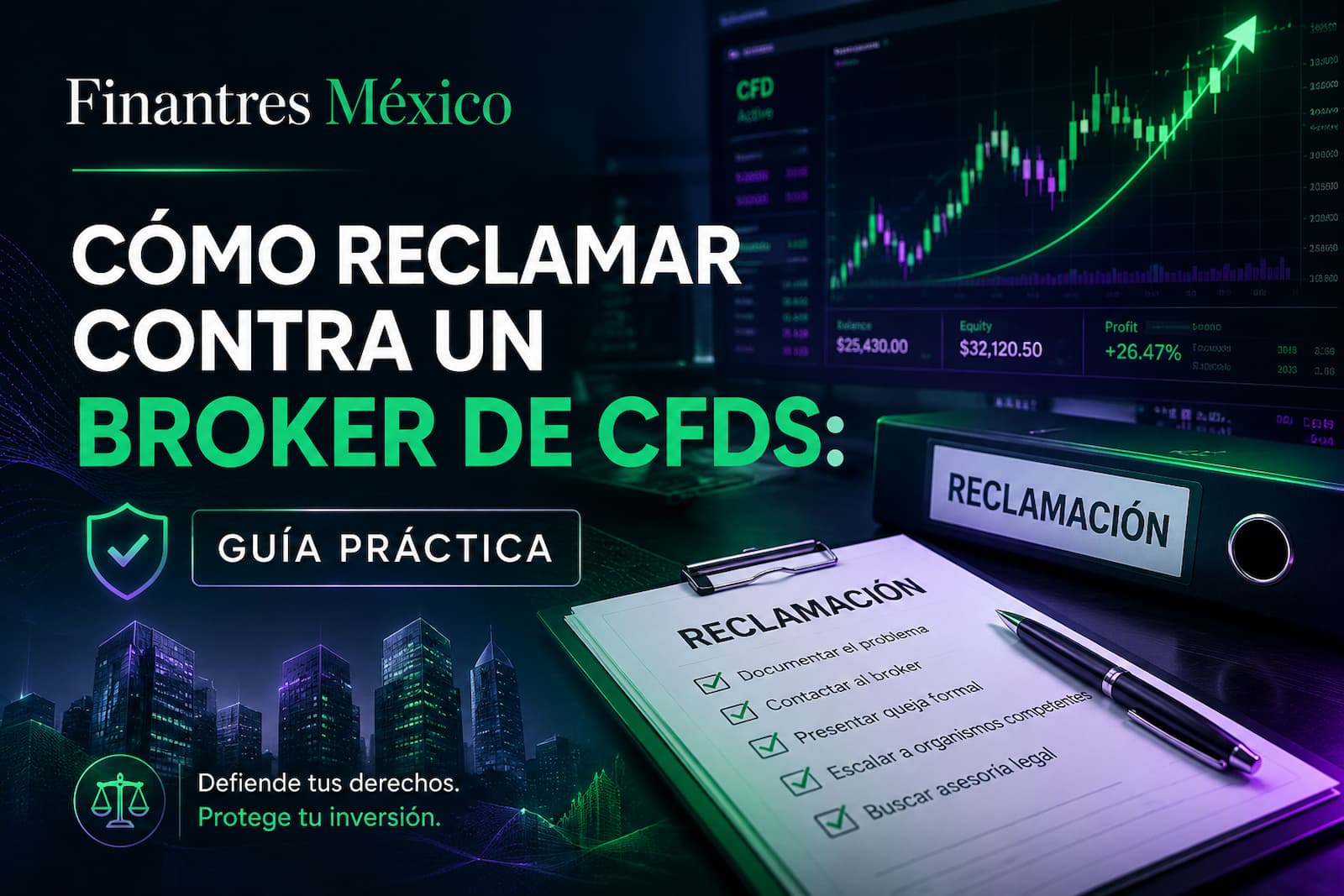Cómo reclamar contra un broker de CFDs, guía práctica