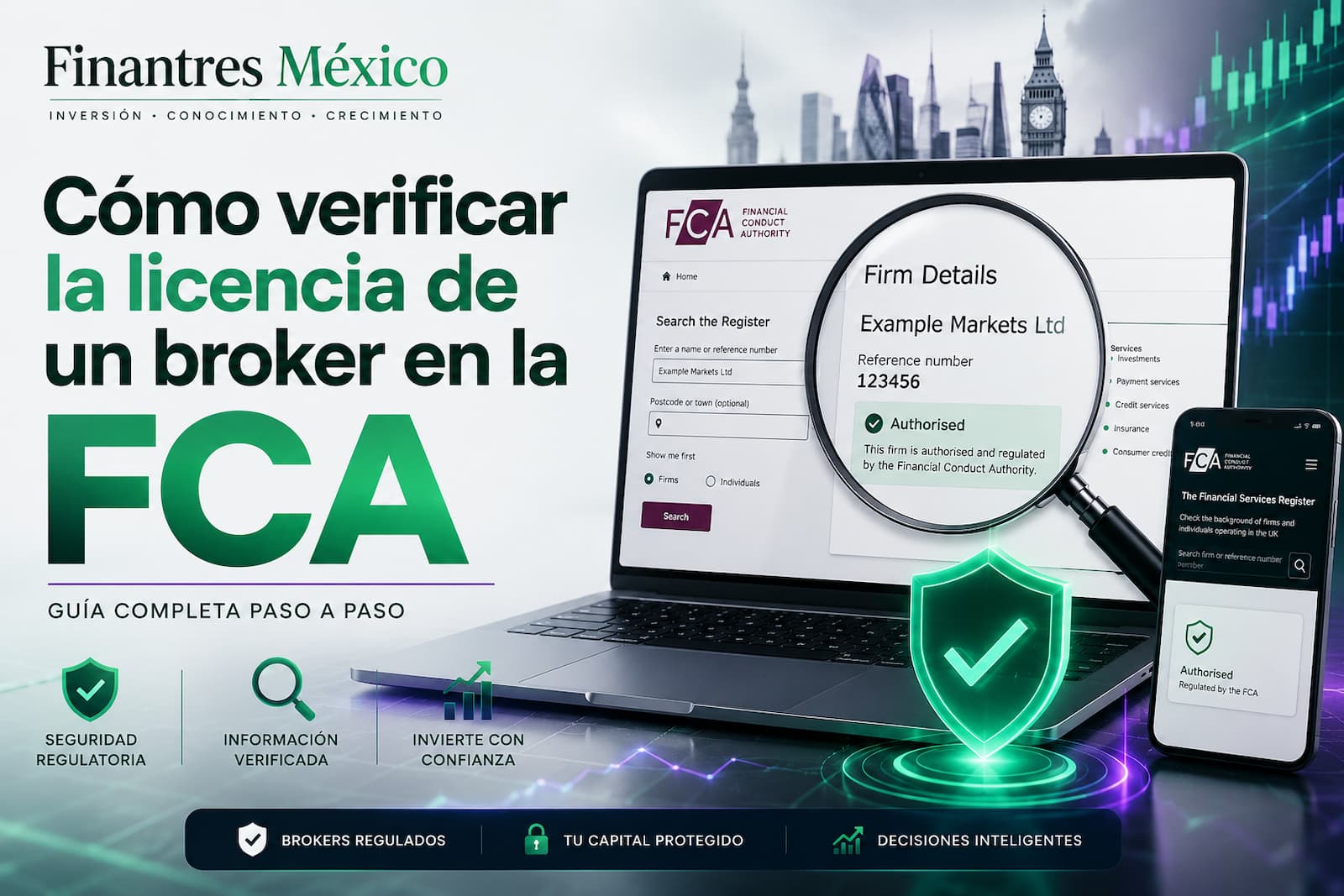 Cómo verificar la licencia de un broker en la FCA