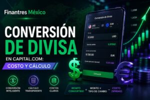 Conversión de divisa en Capital.com costo y cálculo