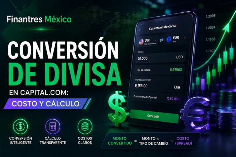 Conversión de divisa en Capital.com costo y cálculo