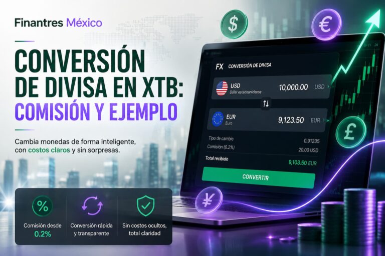 Conversión de divisa en XTB comisión y ejemplo