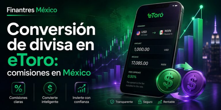 Conversión de divisa en eToro comisiones en México