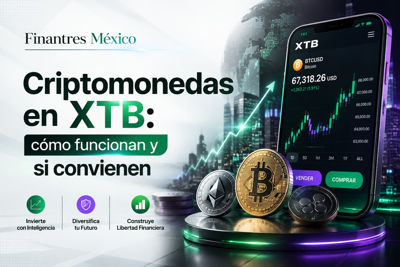 Criptomonedas en XTB cómo funcionan y si convienen
