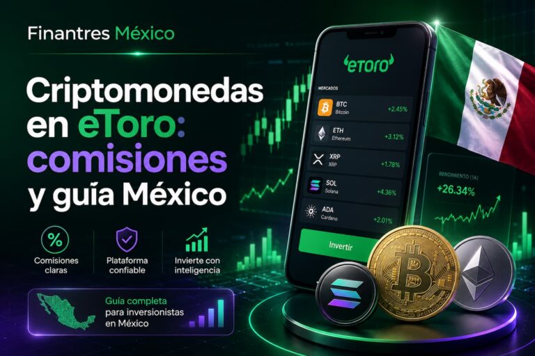 Criptomonedas en eToro comisiones y guía México