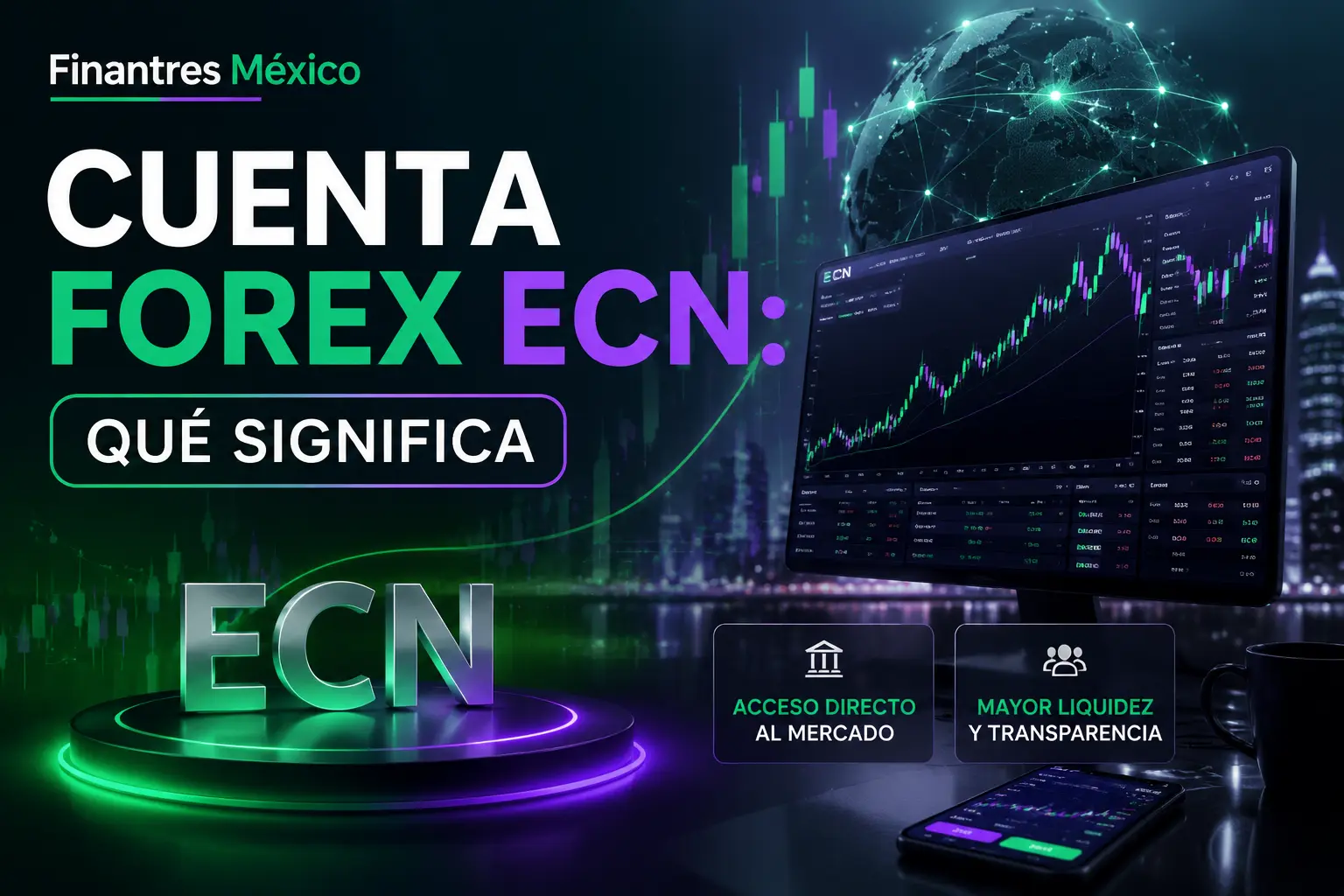 Cuenta forex ECN qué significa