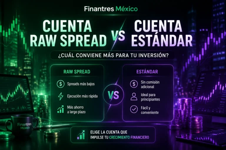 Cuenta raw spread vs estándar