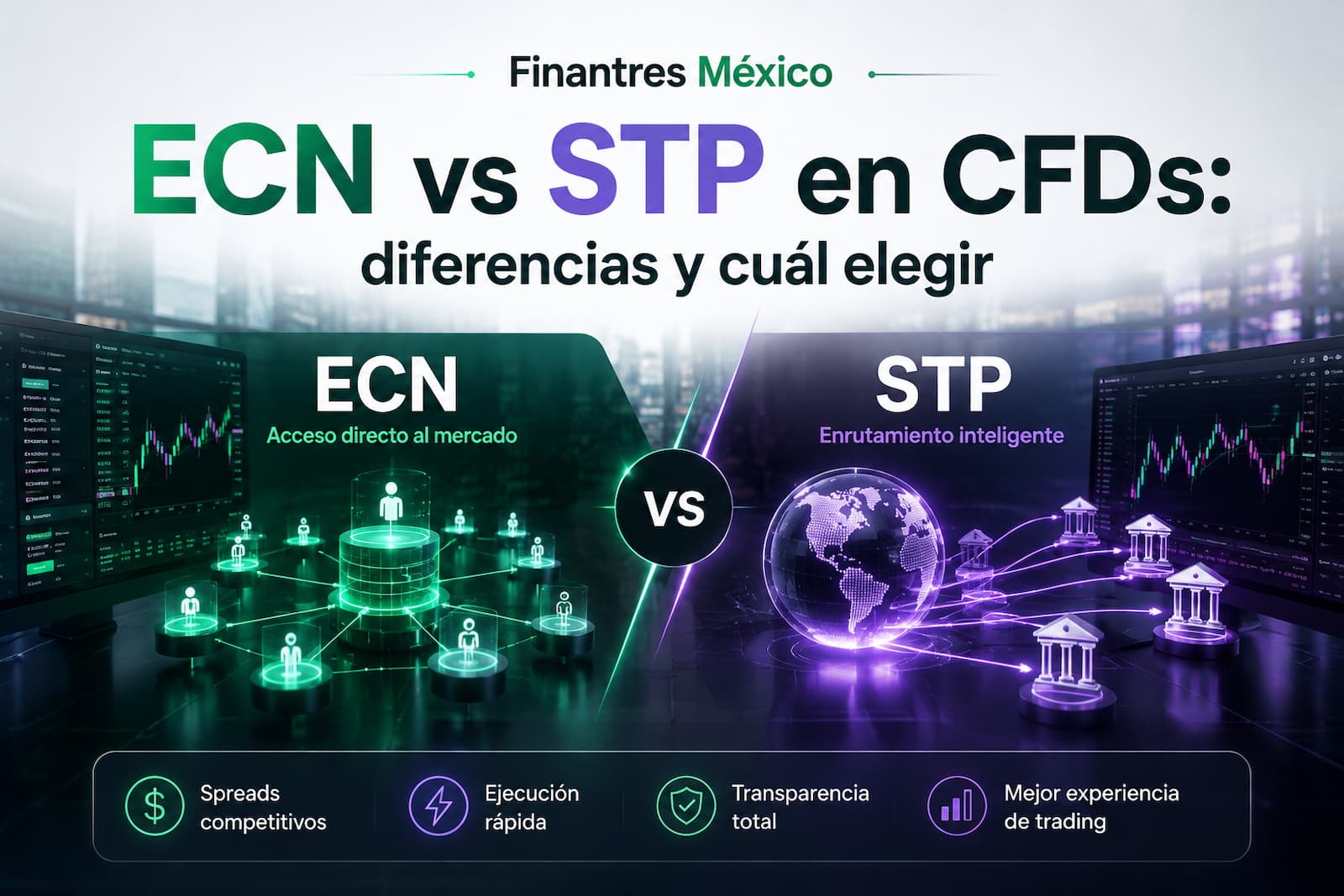 ECN vs STP en CFDs diferencias y cuál elegir