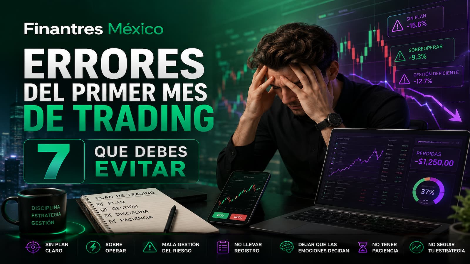 Errores del primer mes de trading que debes evitar