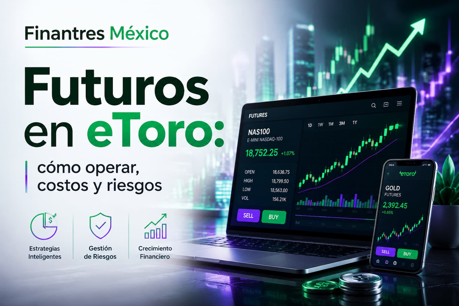 Futuros en eToro cómo operar, costos y riesgos