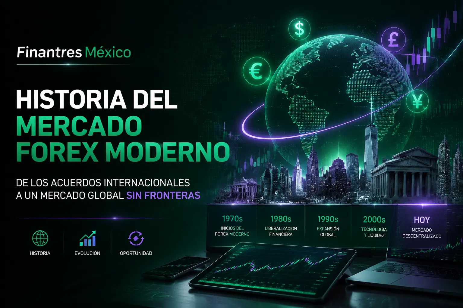 Historia del mercado forex moderno