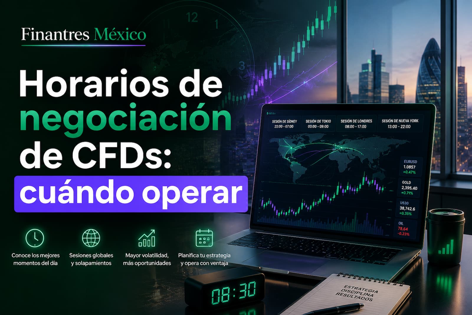 Horarios de negociación de CFD cuándo operar