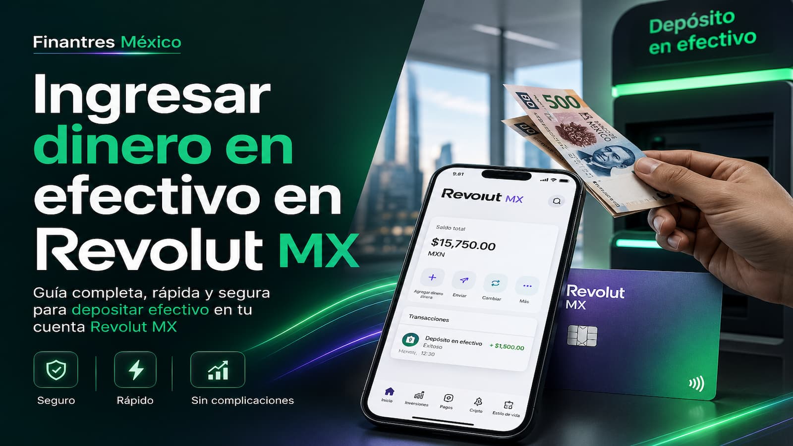 Ingresar dinero en efectivo en Revolut MX