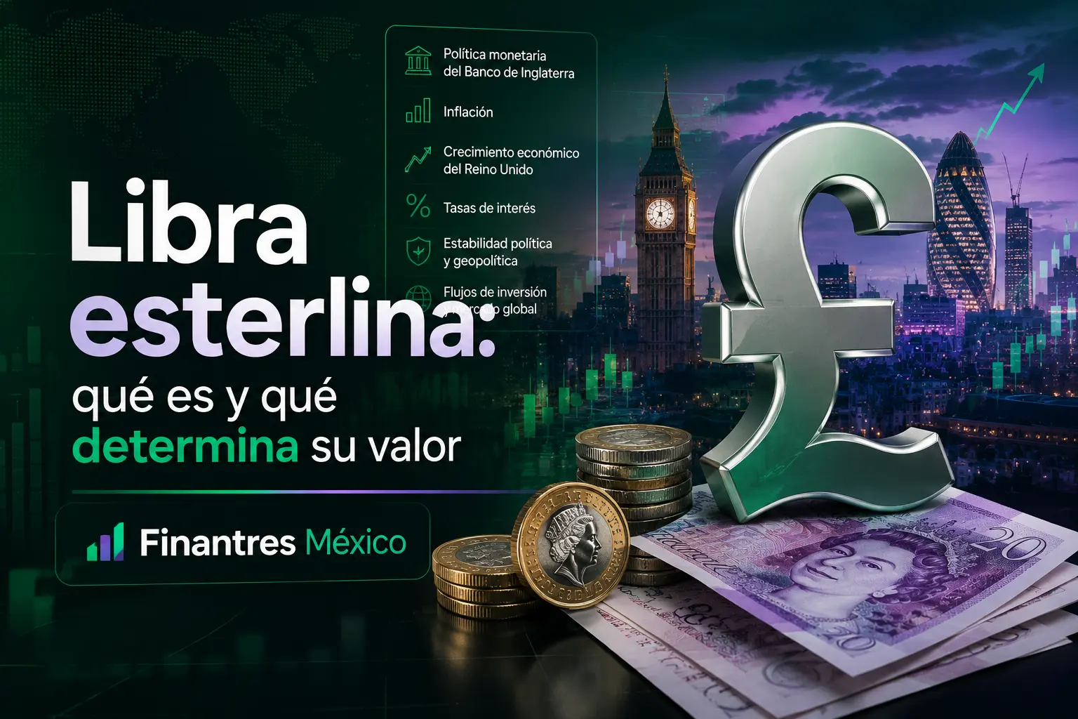 Libra esterlina qué es y qué determina su valor