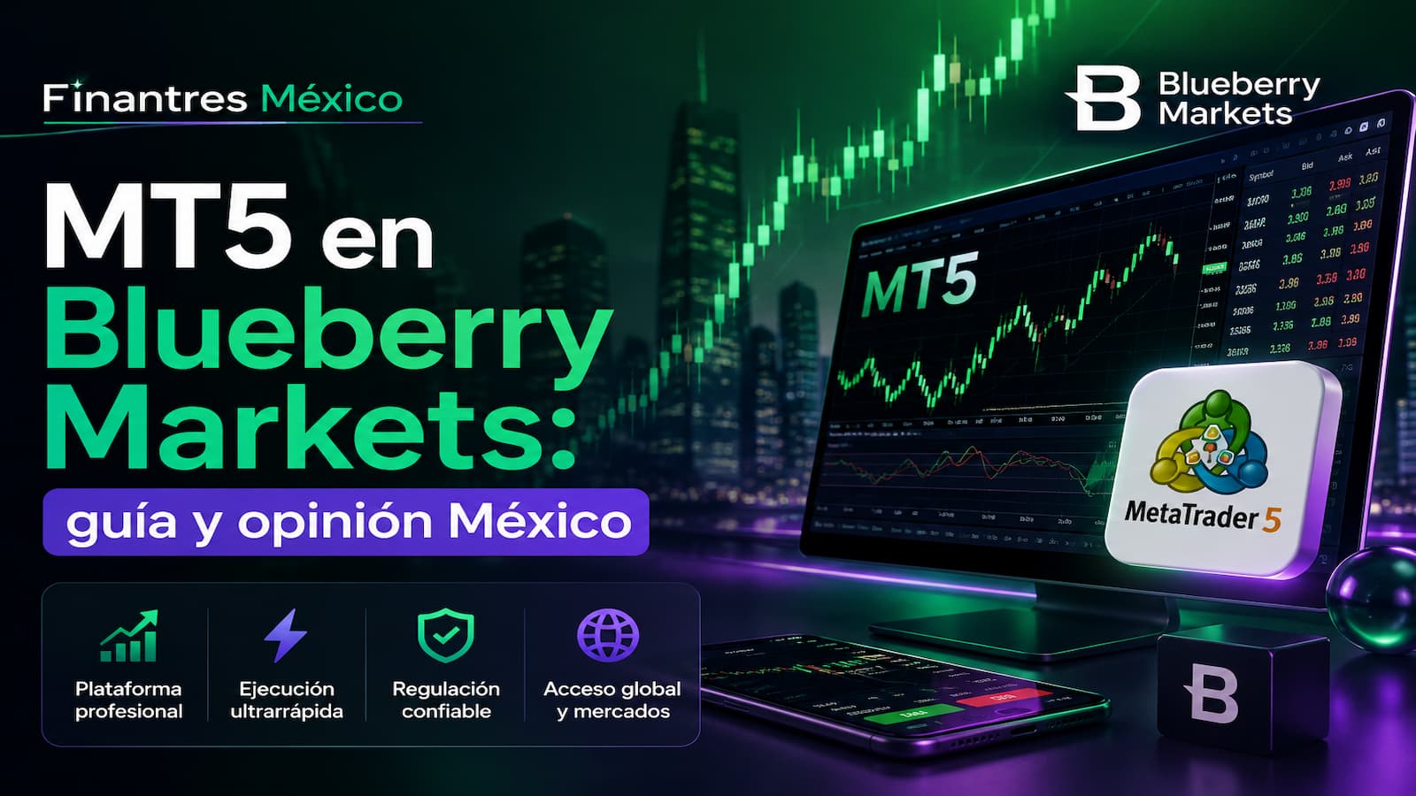 MT5 en Blueberry Markets guía