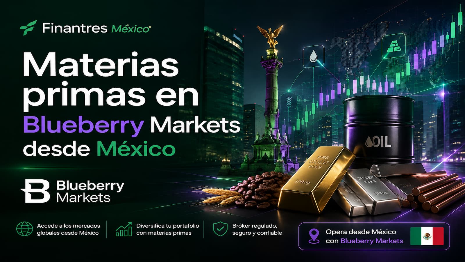 Materias primas en Blueberry Markets