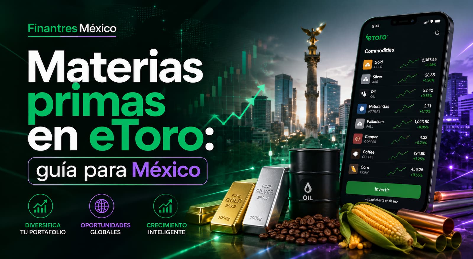 Materias primas en eToro guía para México