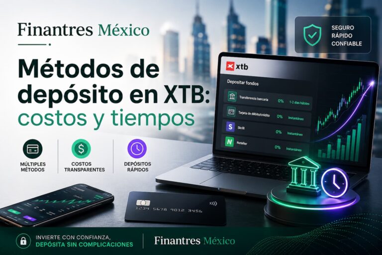 Métodos de depósito en XTB costos y tiempos