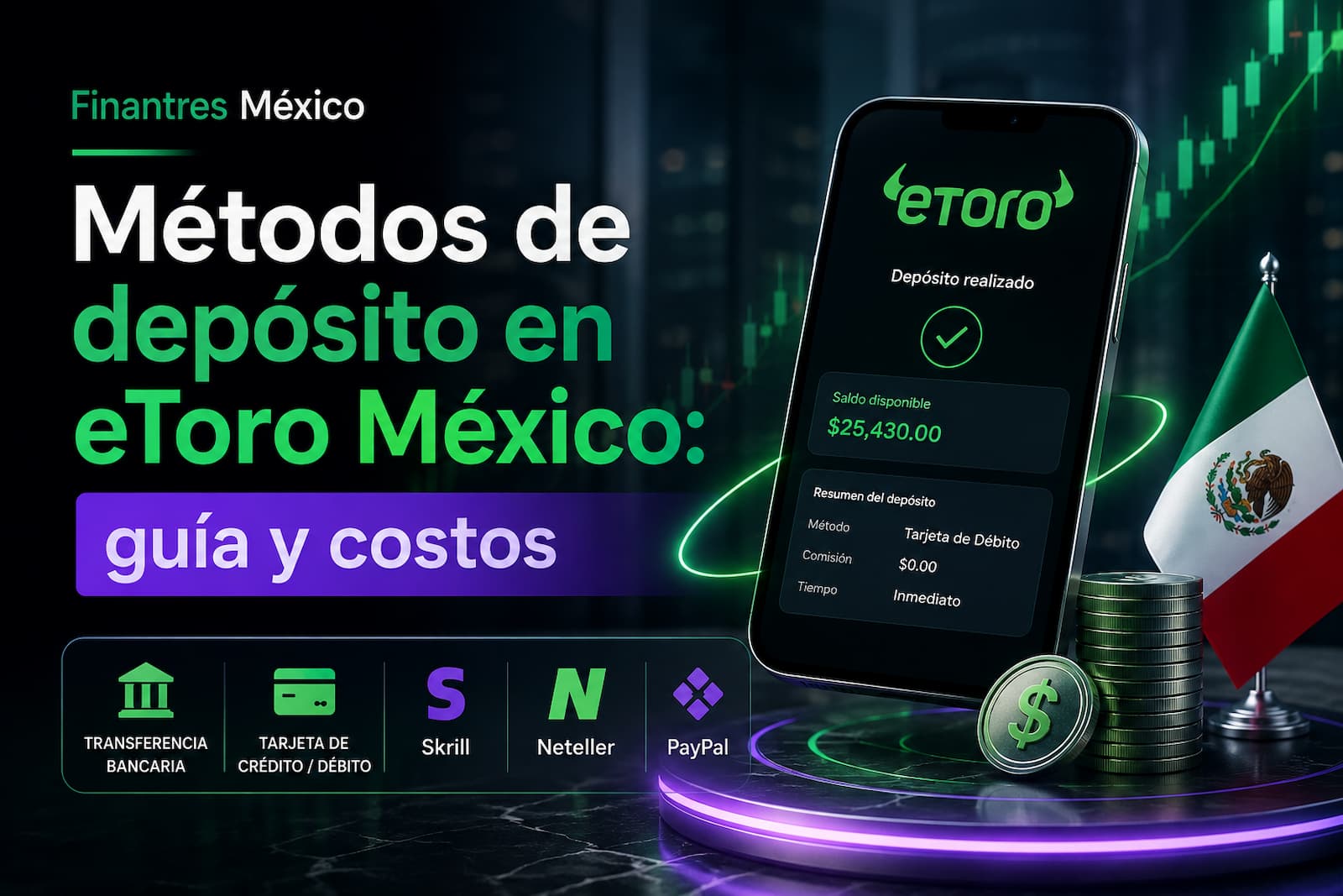 Métodos de depósito en eToro México guía y costos
