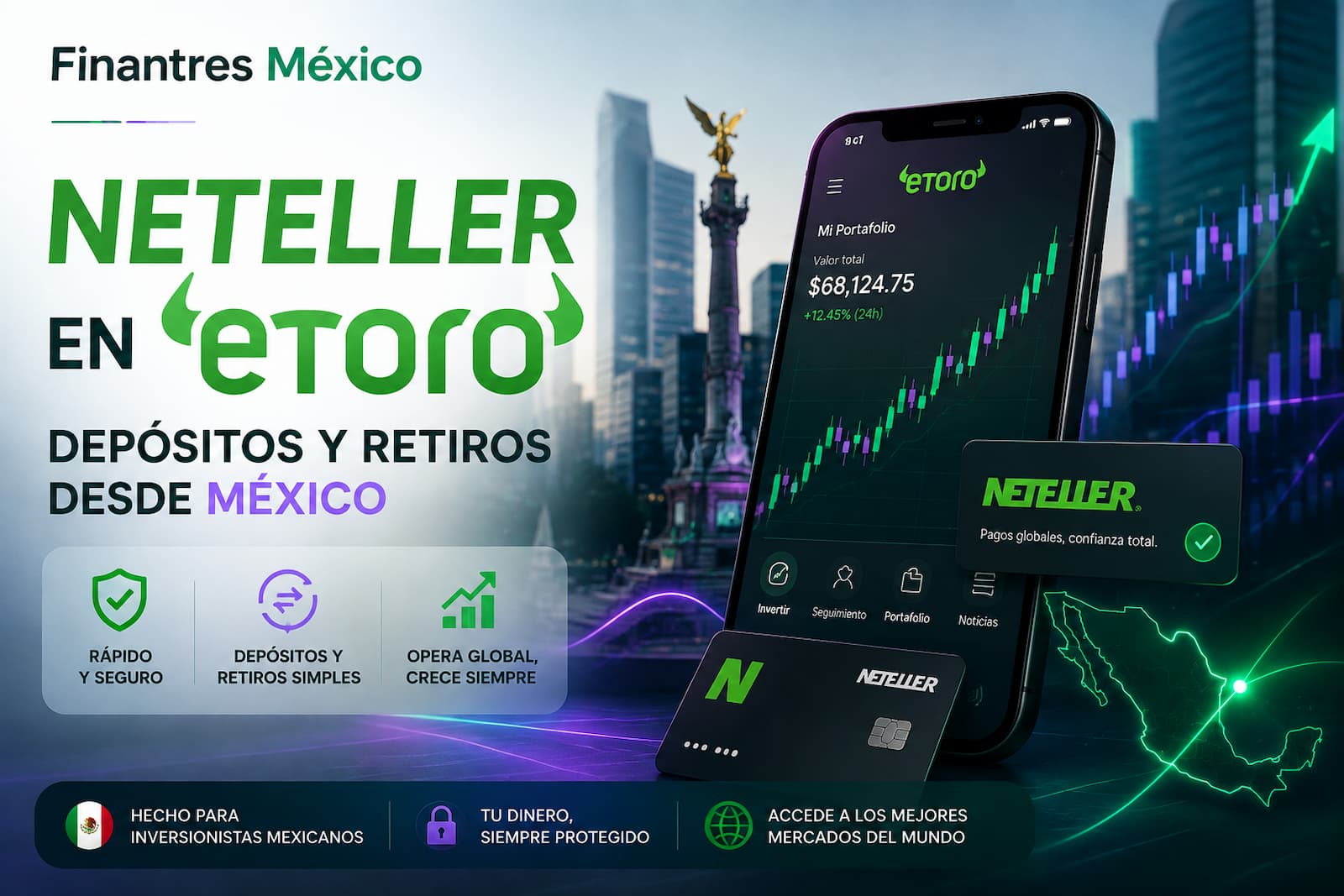 Neteller en eToro depósitos y retiros desde México