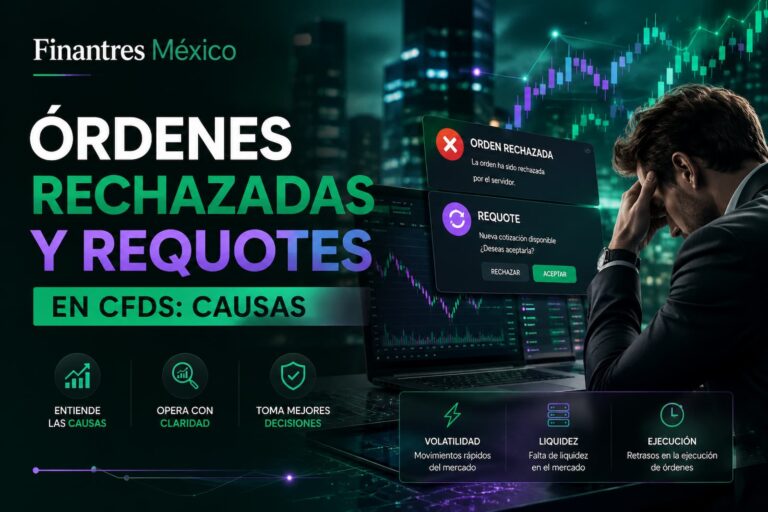 Órdenes rechazadas y requotes en CFDs causas