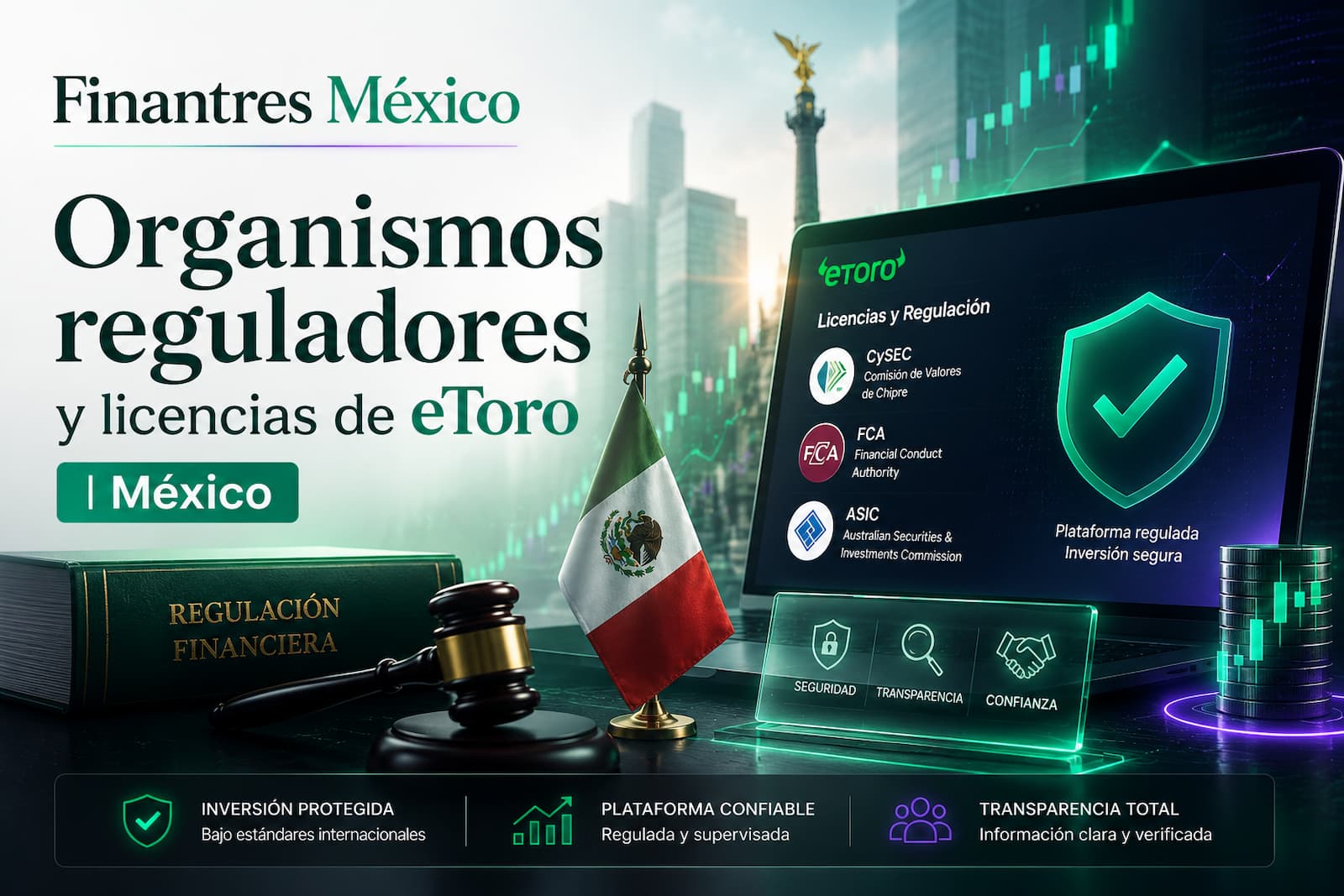 Organismos reguladores y licencias de eToro México