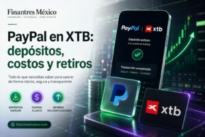 PayPal en XTB depósitos, costos y retiros