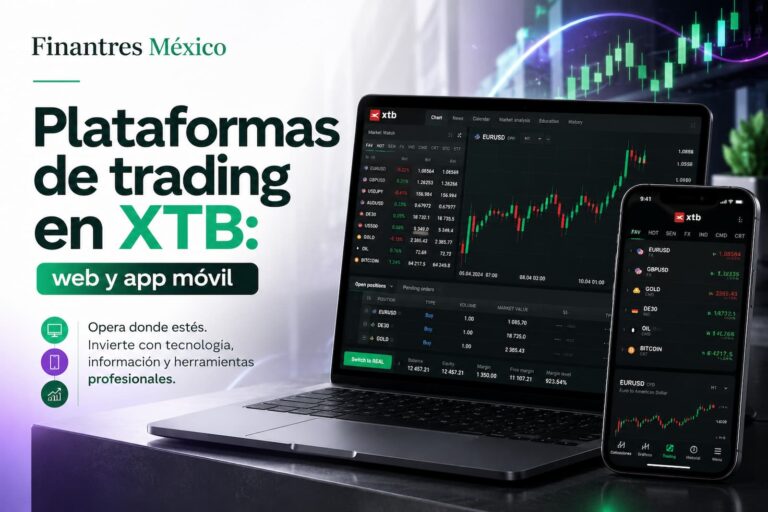 Plataformas de trading en XTB web y app móvil