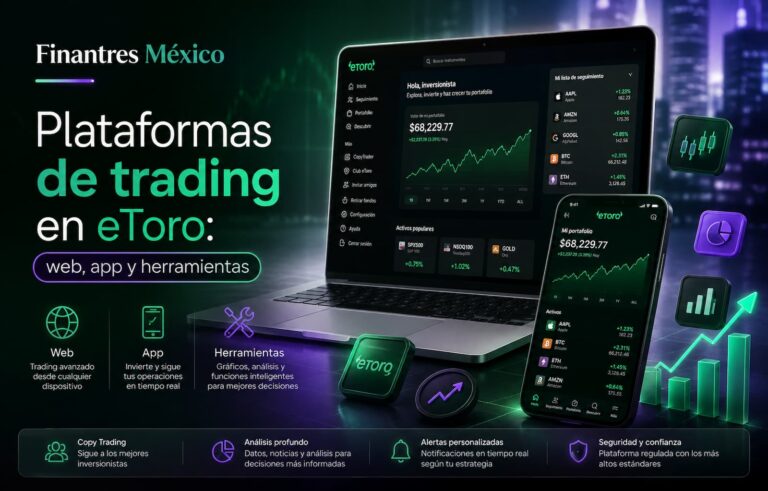 Plataformas de trading en eToro web, app y herramientas
